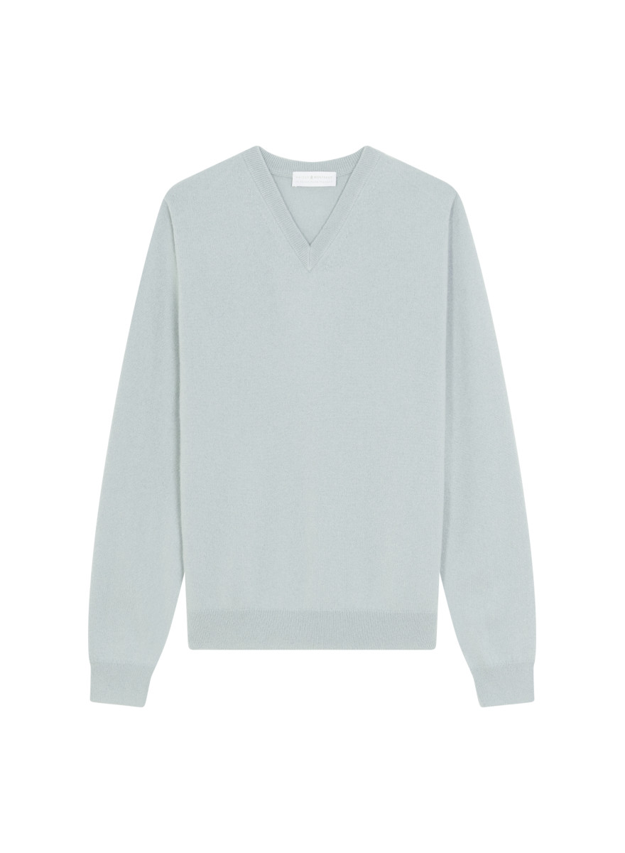Kaschmirpullover mit V-Ausschnitt - Evann