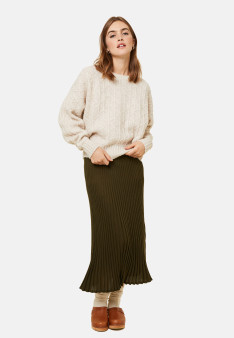 Locker sitzender Mohair-Fancy-Strickpullover - Gassia