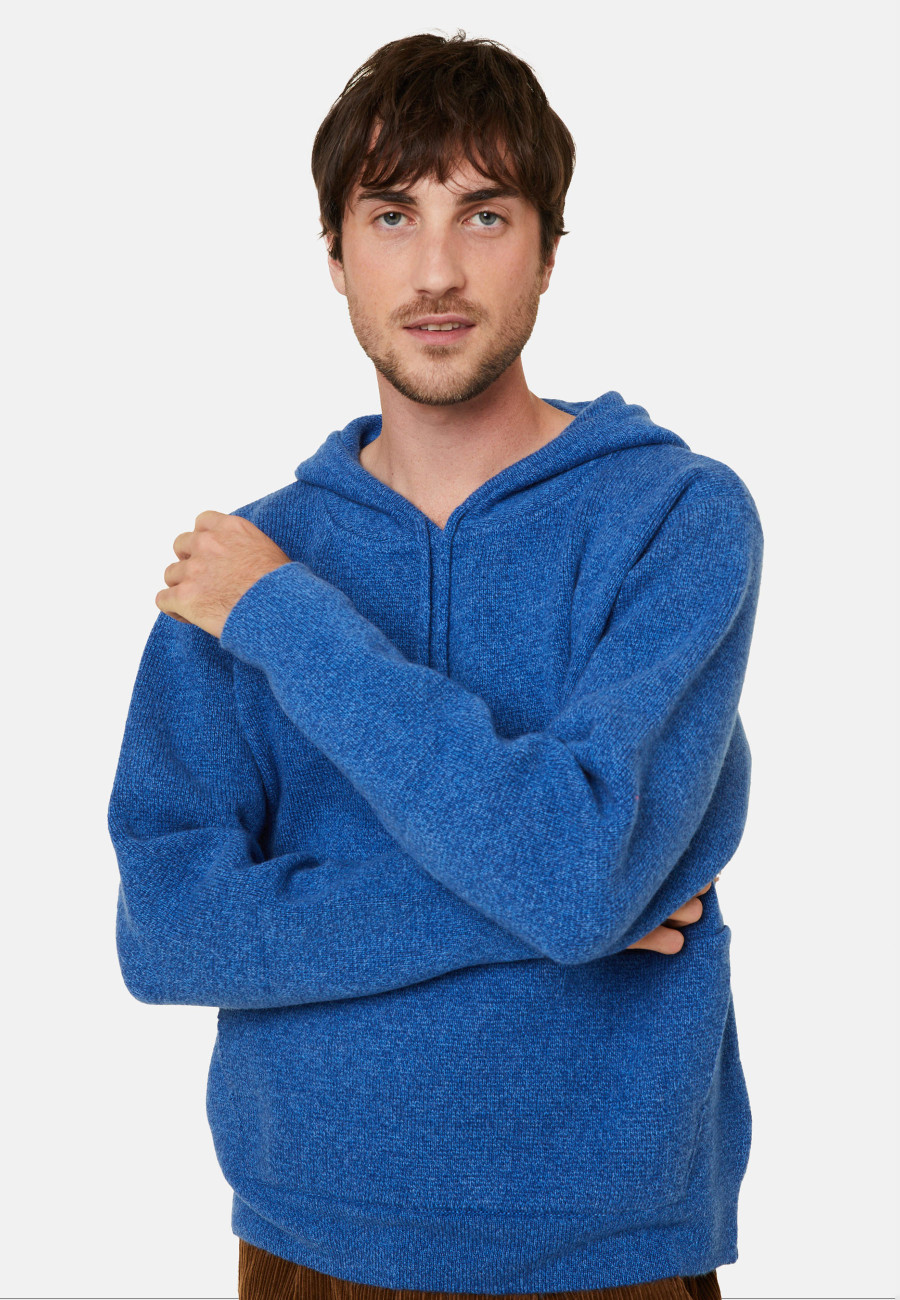 Kapuzenpullover mit Taschen aus Wolle und Kaschmir - Fabio Kapuzenpullover mit Taschen aus Wolle und Kaschmir - Fabio