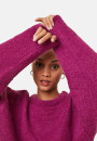Lockerer zweifarbiger Mohairpullover - Gaby