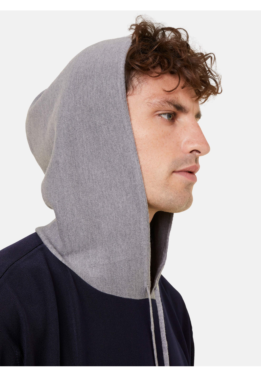 Kapuzenpullover mit Taschen aus Wolle und Fil lumière - Flavien