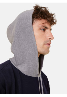 Kapuzenpullover mit Taschen aus Wolle und Fil lumière - Flavien