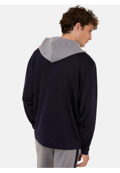 Kapuzenpullover mit Taschen aus Wolle und Fil lumière - Flavien
