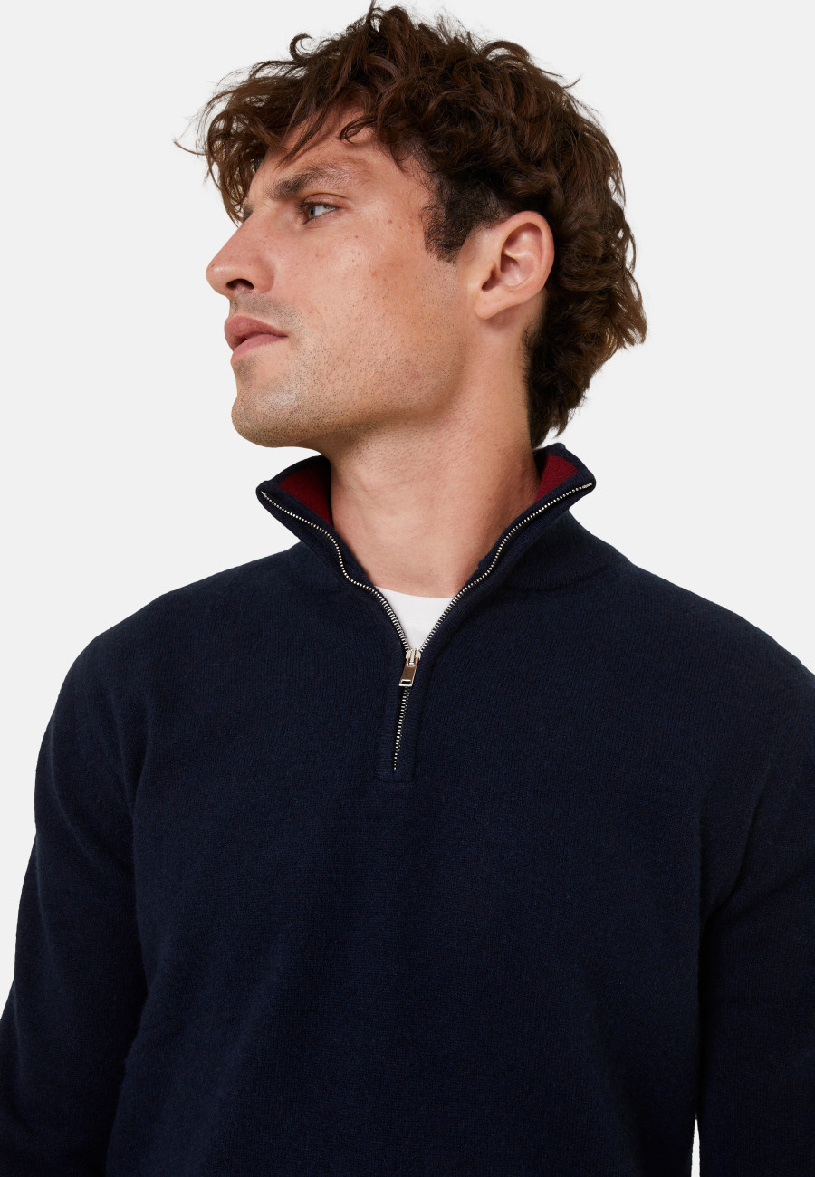 Kaschmirpullover mit Trucker-Kragen - Emile