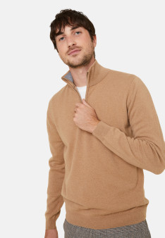 Kaschmirpullover mit Trucker-Kragen - Emile
