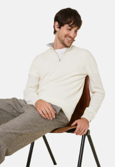 Kaschmirpullover mit Trucker-Kragen - Emile