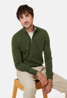 Kaschmirpullover mit Trucker-Kragen - Emile