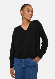 Kurzer Kaschmirpullover mit Tasche - Balba