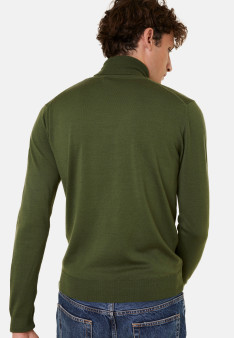 Rollkragenpullover mit Logo aus Merinowolle - Enzo
