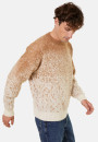 Zweifarbiger Mohair-Pullover mit Rundhalsausschnitt - Figaro