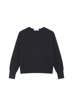 Kurzer Kaschmirpullover mit Tasche - Balba