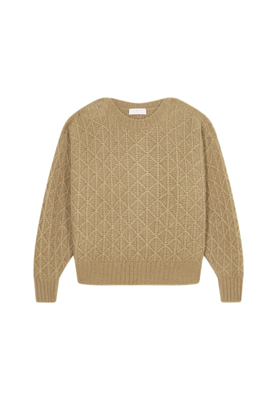 Locker sitzender Mohair-Fancy-Strickpullover - Gassia
