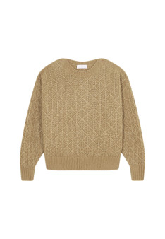 Locker sitzender Mohair-Fancy-Strickpullover - Gassia