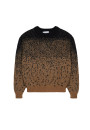 Zweifarbiger Mohair-Pullover mit Rundhalsausschnitt - Figaro