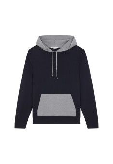 Kapuzenpullover mit Taschen aus Wolle und Fil lumière - Flavien