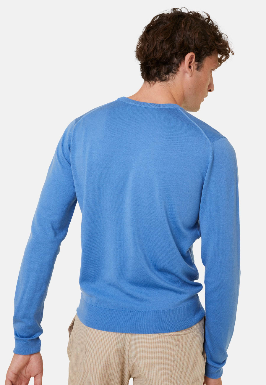 Pullover mit Rundhalsausschnitt und Logo aus Merinowolle - Eddie