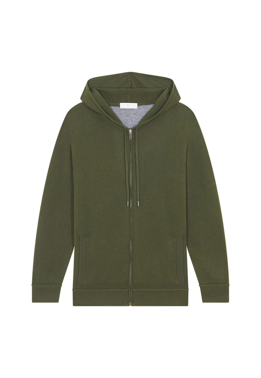 Kapuzenpullover aus Kaschmir mit Reißverschluss - Emilien