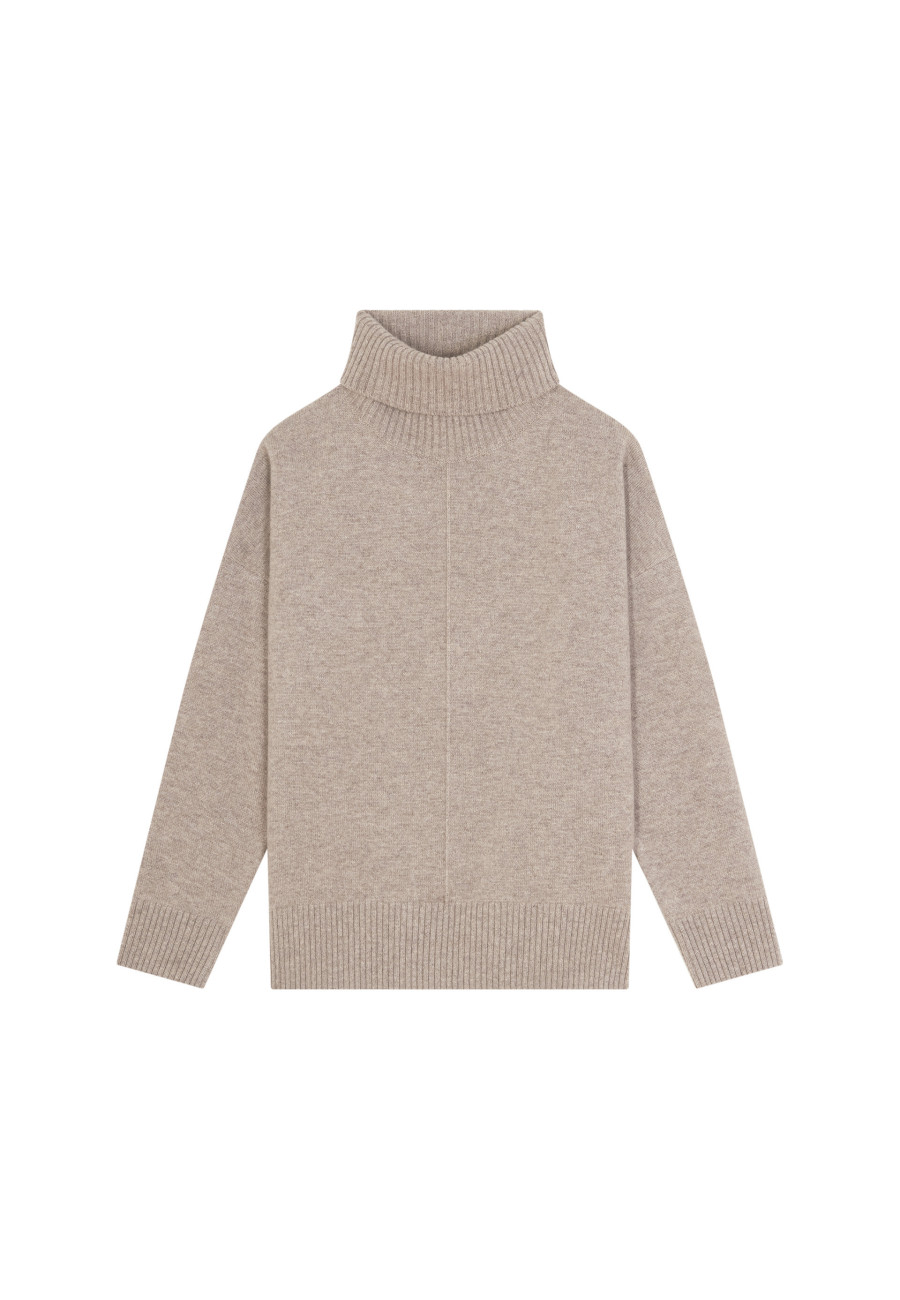 Rollkragenpullover mit Kaschmirschlitzen - Adena Rollkragenpullover mit Kaschmirschlitzen - Adena