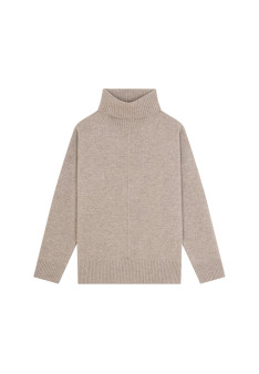 Rollkragenpullover mit Kaschmirschlitzen - Adena