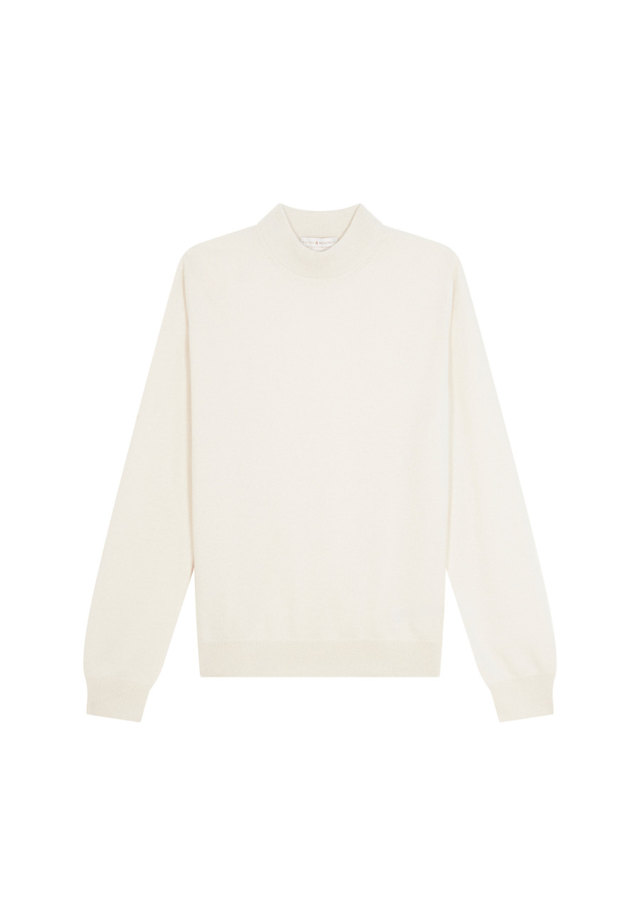 Kaschmirpullover mit Stehkragen - Esteban