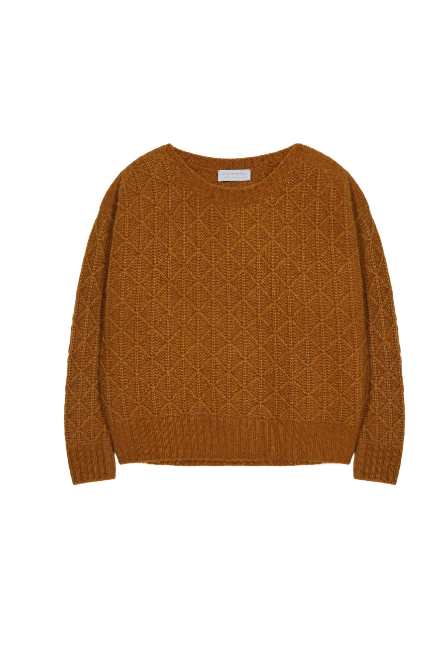 Locker sitzender Mohair-Fancy-Strickpullover - Gassia