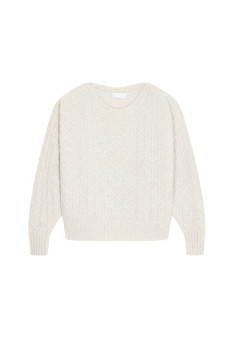 Locker sitzender Mohair-Fancy-Strickpullover - Gassia