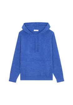 Kapuzenpullover mit Taschen aus Wolle und Kaschmir - Fabio