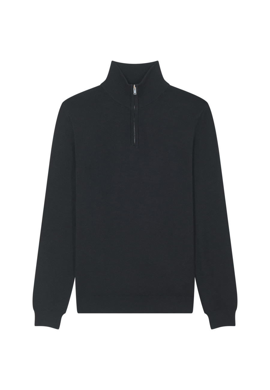 Pullover mit Trucker-Ausschnitt und Logo aus Merinowolle - Ryan