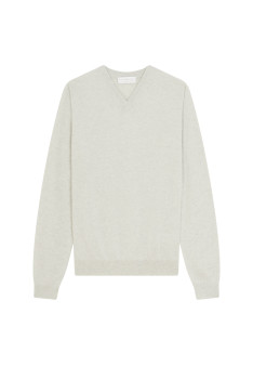 Kaschmirpullover mit V-Ausschnitt - Evann