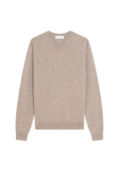 Kaschmirpullover mit V-Ausschnitt - Evann