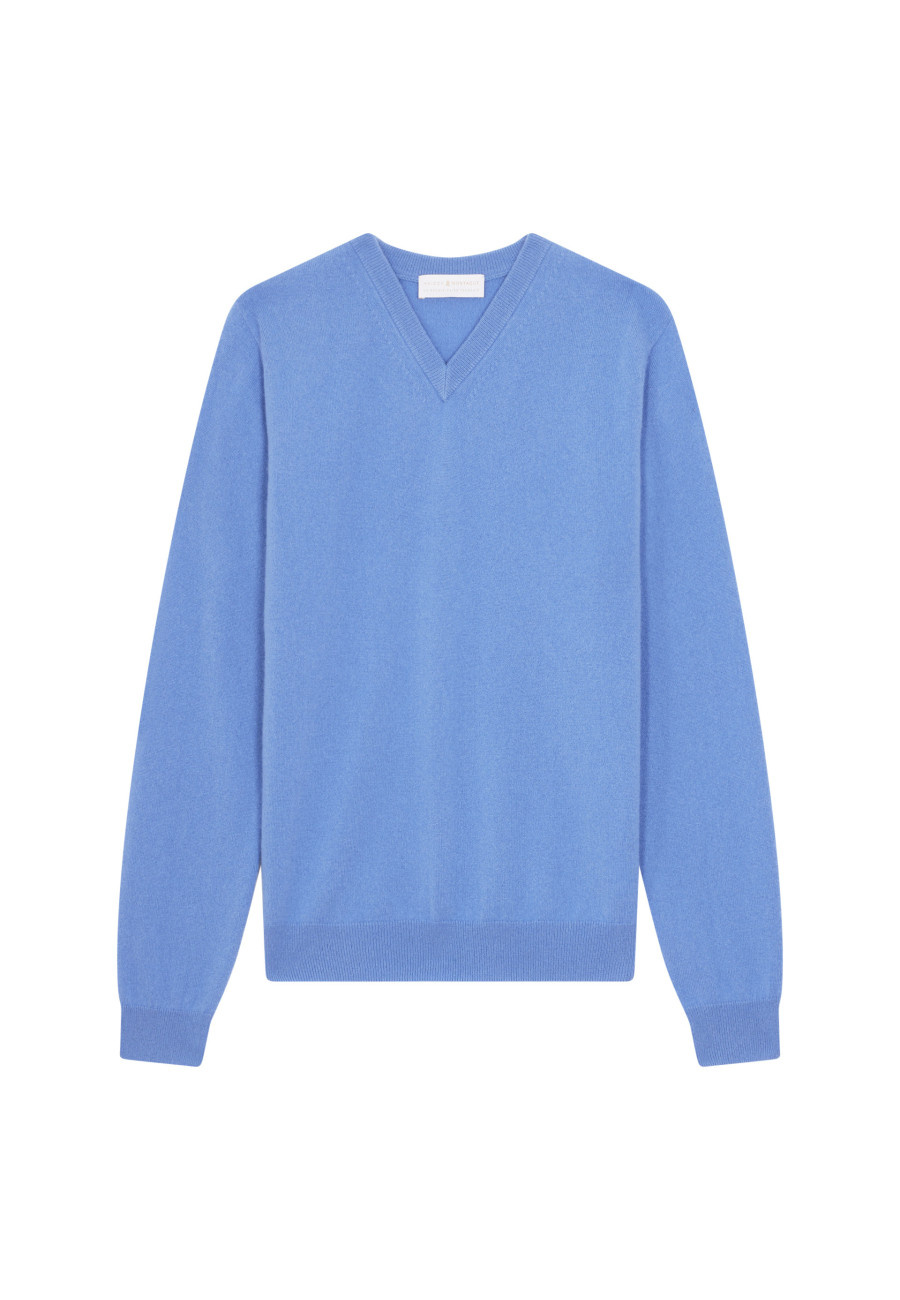 Kaschmirpullover mit V-Ausschnitt - Evann