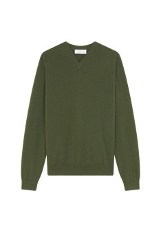 Kaschmirpullover mit V-Ausschnitt - Evann