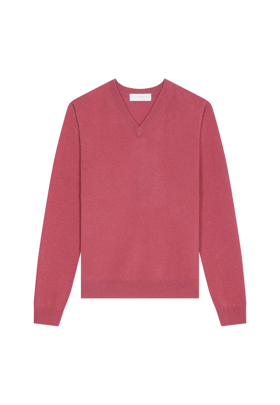 Kaschmirpullover mit V-Ausschnitt - Evann