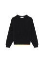 Lockerer zweifarbiger Mohairpullover - Gaby