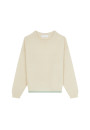 Lockerer zweifarbiger Mohairpullover - Gaby