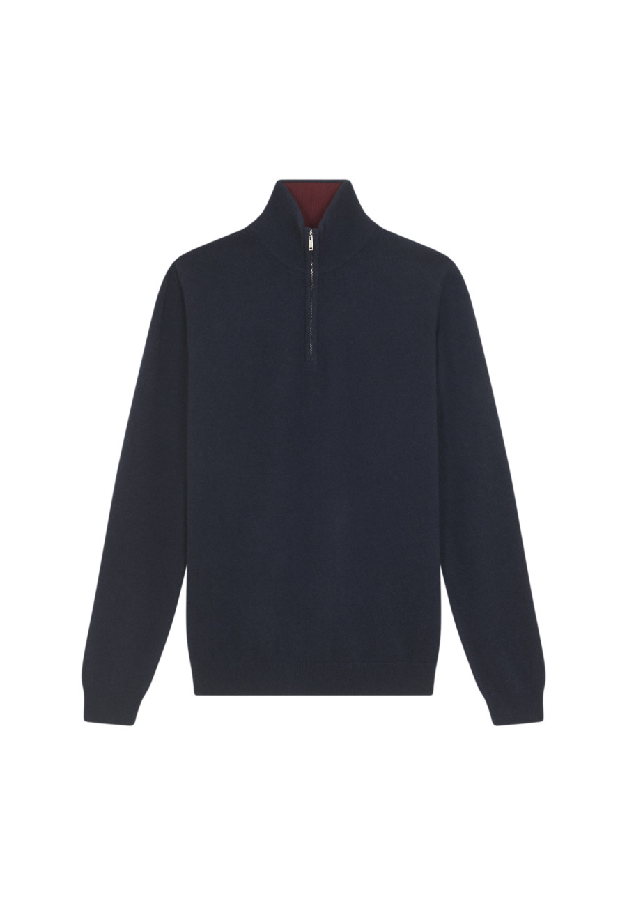 Kaschmirpullover mit Trucker-Kragen - Emile