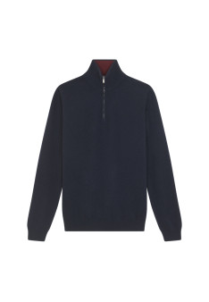 Kaschmirpullover mit Trucker-Kragen - Emile