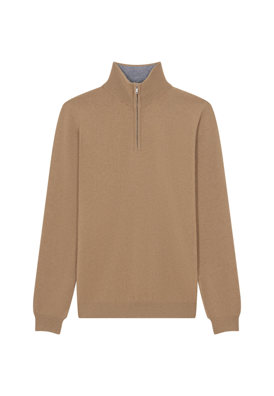 Kaschmirpullover mit Trucker-Kragen - Emile