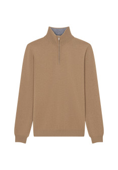 Kaschmirpullover mit Trucker-Kragen - Emile