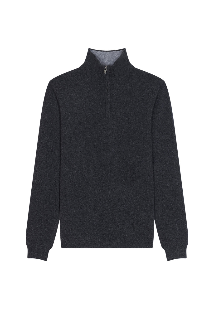 Kaschmirpullover mit Trucker-Kragen - Emile