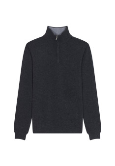 Kaschmirpullover mit Trucker-Kragen - Emile