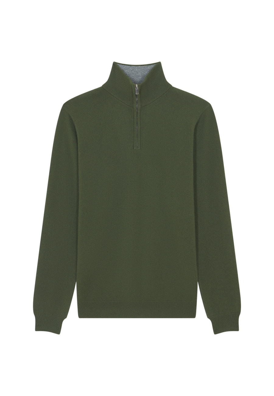 Kaschmirpullover mit Trucker-Kragen - Emile