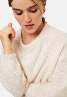 Lockerer zweifarbiger Mohairpullover - Gaby