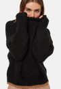Lockerer zweifarbiger Mohairpullover - Gaby