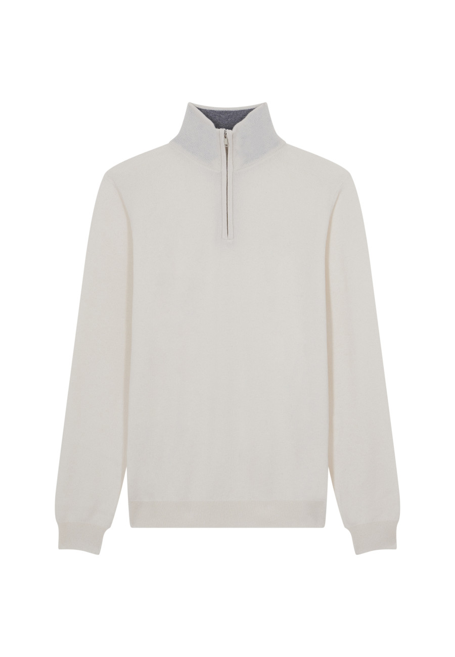 Kaschmirpullover mit Trucker-Kragen - Emile