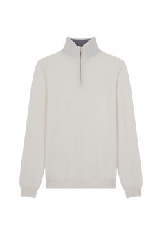 Kaschmirpullover mit Trucker-Kragen - Emile