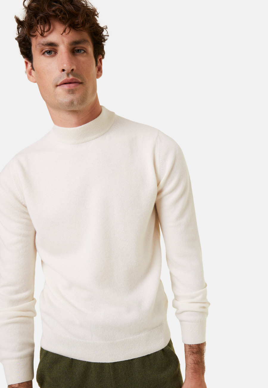 Kaschmirpullover mit Stehkragen - Esteban