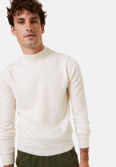 Kaschmirpullover mit Stehkragen - Esteban