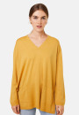 Weit geschnittener Pullover mit V-Ausschnitt und Taschen aus Merinowolle - Albertine