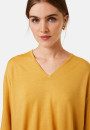Weit geschnittener Pullover mit V-Ausschnitt und Taschen aus Merinowolle - Albertine